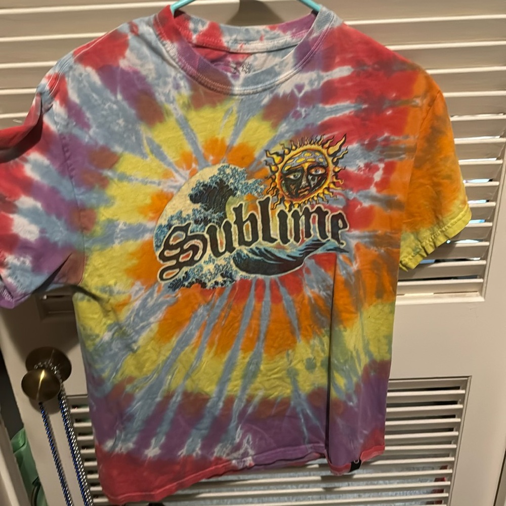 Sublime tie-dye t-shirt, medium, 4:20 by Sublime brand, cotton